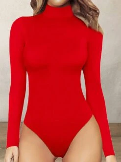 Women's Bodysuit Print Leopard Stand Collar Streetwear Street Daily Regular Fit Long Sleeve Picture Color 1 Picture Color 2 Picture Color 3 S M L Fall