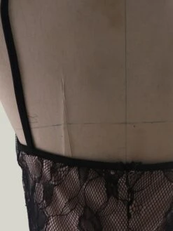 Women's Jumpsuit Lace Backless Solid Color Square Neck Streetwear Street Daily Slim Sleeveless Black S M L Fall -Cheap Plus Fit Dress Store ofbhnx1697766337859