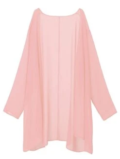 Women's Dress Set Two Piece Dress Church Dress Midi Dress Light Pink Black Wine Long Sleeve Pure Color Chiffon Summer Spring Crew Neck Stylish Winter Dress Fall Dress 2023 XL XXL 3XL 4XL 5XL -Cheap Plus Fit Dress Store ogqheo1638868492865