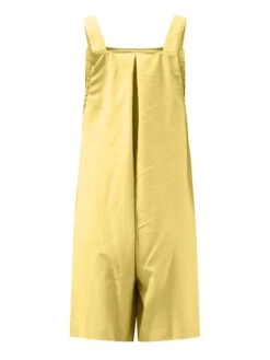 Jumpsuits For Women Summer Overall Bib Pocket Solid Color Square Neck Basic Daily Vacation Regular Fit Sleeveless Black Yellow Pink S M L 29 Jumpsuits For Women Summer Overall Bib Pocket Solid Color Square Neck Basic Daily Vacation Regular Fit Sleeveless Black Yellow Pink S M L -Cheap Plus Fit Dress Store oiokng1680602600485