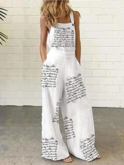 Women's Jumpsuit Backless Pocket Floral Crew Neck Streetwear Holiday Weekend Regular Fit Sleeveless Blue Rainbow Red S M L Spring / Print