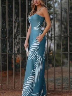 Women's Green Black Red Jumpsuit Geometric -Cheap Plus Fit Dress Store omtmgx1588822073101