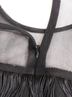 Women‘s Plus Size Curve Prom Dress Party Dress Fringe Dress Long Dress Maxi Dress Black Blue Short Sleeve Pure Color Tassel Fringe Summer Spring Fall Crew Neck Fashion Wedding Guest Vacation -Cheap Plus Fit Dress Store oqckak1690945389713