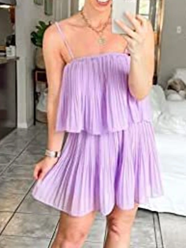 Women's Romper Ruffle Backless Solid Color Square Neck Basic Street Daily Regular Fit Sleeveless Black White Navy Blue S M L Summer 3 Women's Romper Ruffle Backless Solid Color Square Neck Basic Street Daily Regular Fit Sleeveless Black White Navy Blue S M L Summer - Image 3