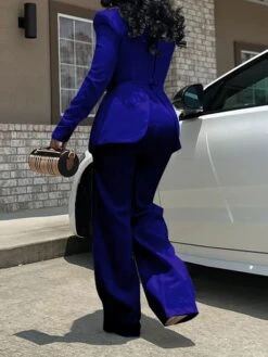 Women's Jumpsuit High Waist Color Block Square Neck Active Daily Vacation Wide Leg Slim Long Sleeve Black White Wine S M L Fall -Cheap Plus Fit Dress Store owvzvk1697522340471