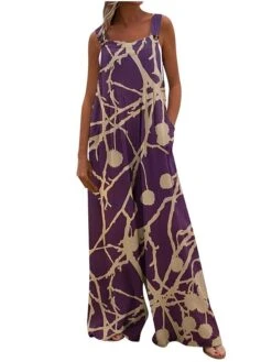 Women's Jumpsuit Animal Square Neck Holiday Traveling Vacation Regular Fit Sleeveless Sleeveless 34 1 2 S M L Summer 35 Women's Jumpsuit Animal Square Neck Holiday Traveling Vacation Regular Fit Sleeveless Sleeveless 34 1 2 S M L Summer -Cheap Plus Fit Dress Store pcmglo1681621500695