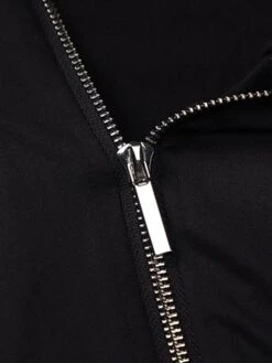 Women's Jumpsuit Zipper Stand Collar Ordinary Sport Regular Fit Long Sleeve White Black S M L Spring -Cheap Plus Fit Dress Store pcveub1638352890906