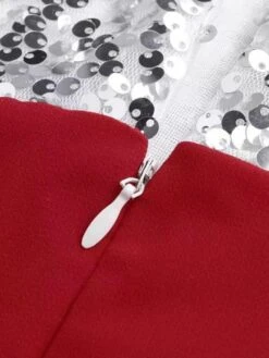 Women‘s Plus Size Curve Party Dress Sequin Dress Homecoming Dress Solid Color Midi Dress Short Sleeve Mesh Patchwork Crew Neck Classic Party Black White Spring Summer XL 3XL 4XL 5XL -Cheap Plus Fit Dress Store pgghfq1672986684332