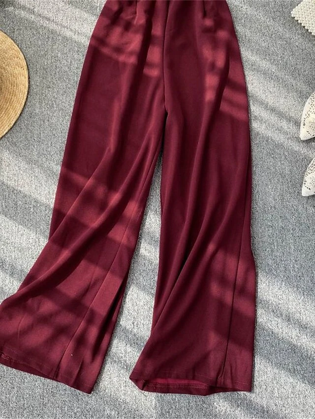 Women's Jumpsuit Lace Backless Solid Color Crew Neck Streetwear Street Going Out Regular Fit Sleeveless Black Yellow Wine One-Size Summer 13 Women's Jumpsuit Lace Backless Solid Color Crew Neck Streetwear Street Going Out Regular Fit Sleeveless Black Yellow Wine One-Size Summer - Image 13