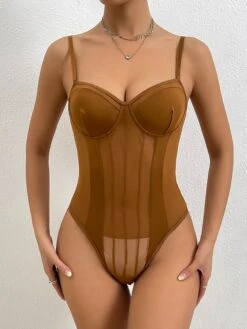 Women's Bodysuit Backless High Waist Solid Color V Neck Streetwear Going Out Club Regular Fit Sleeveless Black White Pink XS S M Summer -Cheap Plus Fit Dress Store pvrhfu1681877329594