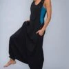 Women's Overall Backless Solid Color U Neck Active Daily Going Out Loose Fit Sleeveless Blue Wine Army Green S M L Spring