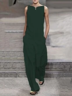 White Jumpsuits For Women Summer Dressy Clean Fit White Pocket Solid Color Crew Neck Streetwear Street Elegant Daily Regular Fit Sleeveless Black Wine S M L Summer 13 White Jumpsuits For Women Summer Dressy Clean Fit White Pocket Solid Color Crew Neck Streetwear Street Elegant Daily Regular Fit Sleeveless Black Wine S M L Summer -Cheap Plus Fit Dress Store qbcxwc1682503640977