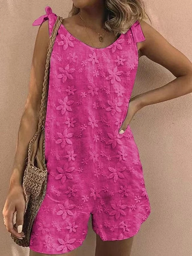 White Jumpsuits For Women Summer Romper Solid Color V Neck Holiday Daily Holiday Regular Fit Sleeveless Sleeveless Black Yellow S M L 10 White Jumpsuits For Women Summer Romper Solid Color V Neck Holiday Daily Holiday Regular Fit Sleeveless Sleeveless Black Yellow S M L - Image 10