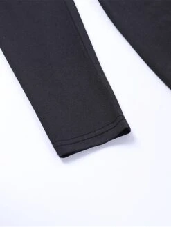 Women's Jumpsuit Zipper High Waist Solid Color Stand Collar Streetwear Street Sport Regular Fit Long Sleeve Black S M L Fall -Cheap Plus Fit Dress Store qmkqyx1695025447133