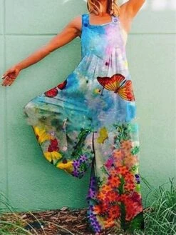 Women's Overall High Waist Print Animal Square Neck Holiday Street Daily Regular Fit Sleeveless White Blue Gray S M L Summer 5 Women's Overall High Waist Print Animal Square Neck Holiday Street Daily Regular Fit Sleeveless White Blue Gray S M L Summer -Cheap Plus Fit Dress Store qsjmwa1687952193226