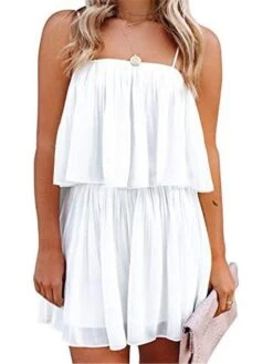 Women's Romper Ruffle Backless Solid Color Square Neck Basic Street Daily Regular Fit Sleeveless Black White Navy Blue S M L Summer 35 Women's Romper Ruffle Backless Solid Color Square Neck Basic Street Daily Regular Fit Sleeveless Black White Navy Blue S M L Summer -Cheap Plus Fit Dress Store qyzvio1680602610230