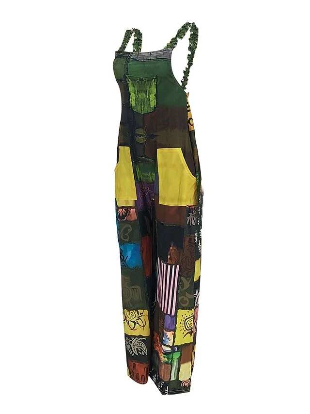 Women's Overall Patchwork Pocket Color Block V Neck Active Street Daily Regular Fit Sleeveless Blue Purple Green S M L Summer 18 Women's Overall Patchwork Pocket Color Block V Neck Active Street Daily Regular Fit Sleeveless Blue Purple Green S M L Summer - Image 18