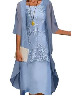 Women's Dress Set Lace Dress Midi Dress Light Blue Green Gray Half Sleeve Floral Embroidered Layered Patchwork Summer Spring Fall Crew Neck Elegant Chinoiserie 2023 M L XL XXL XXXL 4XL 5XL 25 Women's Dress Set Lace Dress Midi Dress Light Blue Green Gray Half Sleeve Floral Embroidered Layered Patchwork Summer Spring Fall Crew Neck Elegant Chinoiserie 2023 M L XL XXL XXXL 4XL 5XL -Cheap Plus Fit Dress Store rhpzdl1651733209480