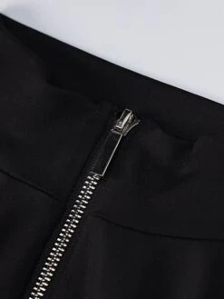 Women's Jumpsuit Zipper Stand Collar Ordinary Sport Regular Fit Long Sleeve White Black S M L Spring -Cheap Plus Fit Dress Store rkydxe1638352890424