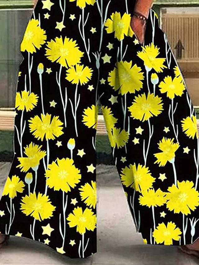 Women's Jumpsuits Casual Summer Print Floral Square Neck Daily Regular Fit Sleeveless S M L Spring / Plus Size Fall 5 Women's Jumpsuits Casual Summer Print Floral Square Neck Daily Regular Fit Sleeveless S M L Spring / Plus Size Fall - Image 5