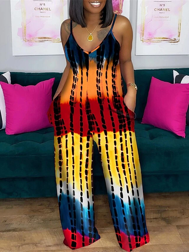 Women's Jumpsuit Backless Pocket Solid Color V Neck Streetwear Street Daily Regular Fit Sleeveless Yellow Wine Royal Blue S M L Summer 2 Women's Jumpsuit Backless Pocket Solid Color V Neck Streetwear Street Daily Regular Fit Sleeveless Yellow Wine Royal Blue S M L Summer - Image 2