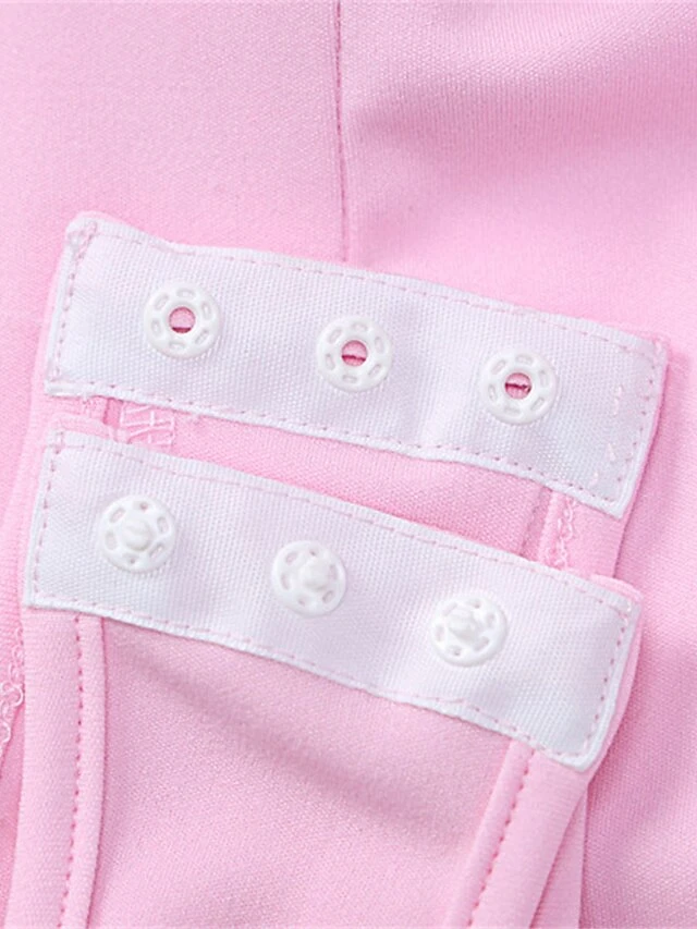 Women's Bodysuit Backless High Waist Solid Color Shirt Collar Streetwear Daily Going Out Regular Fit Long Sleeve Pink S M L Fall 8 Women's Bodysuit Backless High Waist Solid Color Shirt Collar Streetwear Daily Going Out Regular Fit Long Sleeve Pink S M L Fall - Image 8