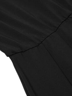 Women's Jumpsuit Lace Solid Color Crew Neck Business Wedding Party Straight Regular Fit Long Sleeve Bishop Sleeve Black S M L All Seasons -Cheap Plus Fit Dress Store rvhmxj1656993535738