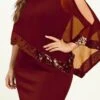 Women‘s Plus Size Curve Party Dress Solid Color Crew Neck Sequins Sleeveless Spring Fall Elegant Midi Dress Party Work Dress