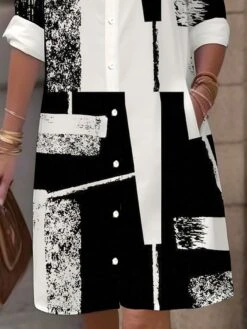 Women's Shirt Dress Casual Dress Midi Dress Outdoor Office Daily Polyester Fashion Modern Shirt Collar Button Pocket Long Sleeve Fall Winter 2023 Loose Fit Black Geometric Plaid Color Block S M L XL 5 Women's Shirt Dress Casual Dress Midi Dress Outdoor Office Daily Polyester Fashion Modern Shirt Collar Button Pocket Long Sleeve Fall Winter 2023 Loose Fit Black Geometric Plaid Color Block S M L XL -Cheap Plus Fit Dress Store sourvw1694166484505