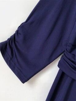 Women's Plus Size Curve Party Dress Swing Dress Formal Dress Plain Long Dress Maxi Dress 3/4 Length Sleeve Ruched Crew Neck Fashion Party Black Wine Fall Winter L XL XXL 3XL 38 Women's Plus Size Curve Party Dress Swing Dress Formal Dress Plain Long Dress Maxi Dress 3/4 Length Sleeve Ruched Crew Neck Fashion Party Black Wine Fall Winter L XL XXL 3XL -Cheap Plus Fit Dress Store spupns1694151481330