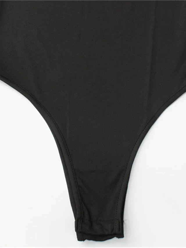 Women's Bodysuit Mesh Solid Color Crew Neck Streetwear Street Daily Regular Fit Long Sleeve Black S M L Spring 9 Women's Bodysuit Mesh Solid Color Crew Neck Streetwear Street Daily Regular Fit Long Sleeve Black S M L Spring - Image 9