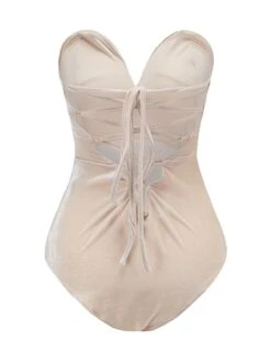 Women's Bodysuit Backless Solid Color Bandeau Elegant Party Party & Evening Regular Fit Sleeveless Green White Black XS S M Spring -Cheap Plus Fit Dress Store tfytzi1642154070697