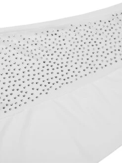 Women's Jumpsuit Mesh Sequin Color Block V Neck Casual Party Work See Through Regular Fit Long Sleeve White Black S M L Fall -Cheap Plus Fit Dress Store ticekh1647593966140