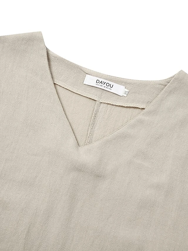 Women's Linen Dress Shift Dress Midi Dress Black Pink Apricot Short Sleeve Pure Color Pocket Summer Spring Fall Crew Neck Basic Loose Fit 2023 M L XL 2XL 3XL 4XL 5XL 13 Women's Linen Dress Shift Dress Midi Dress Black Pink Apricot Short Sleeve Pure Color Pocket Summer Spring Fall Crew Neck Basic Loose Fit 2023 M L XL 2XL 3XL 4XL 5XL - Image 13