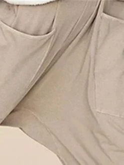 Women's Overall Utility Patch Pocket Trug LifeSolid Color V Neck Streetwear Daily Regular Fit Sleeveless Green Khaki Brown S M L Winter -Cheap Plus Fit Dress Store tnjbpz1662448856097