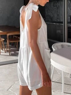 Women's Pocket Solid Color U Neck Active Vacation Going Out Straight Loose Fit Sleeveless Sleeveless 3XL Summer -Cheap Plus Fit Dress Store toicca1691721577395