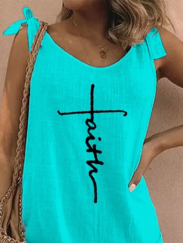 Jumpsuits For Women Summer Romper Print Print Crew Neck Holiday Vacation Weekend Baggy Shorts Loose Fit Strap Sleeveless White Light Green Pink S M L 2 Jumpsuits For Women Summer Romper Print Print Crew Neck Holiday Vacation Weekend Baggy Shorts Loose Fit Strap Sleeveless White Light Green Pink S M L - Image 2