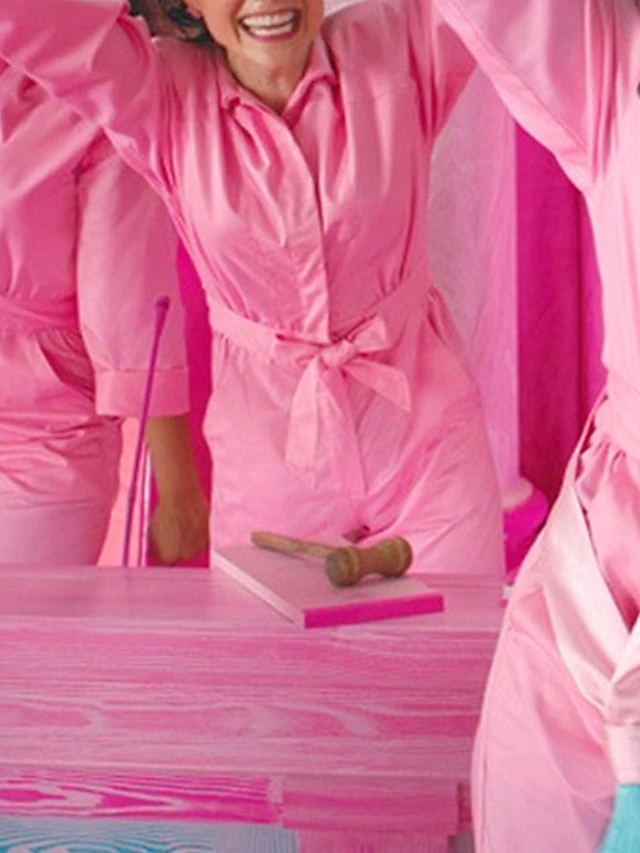 Women‘s Jumpsuit Halloween Pocket Drawstring Pink Fall Winter Solid Color Shirt Collar Streetwear Street Daily Regular Fit Long Sleeve S M L Fall 2 Women‘s Jumpsuit Halloween Pocket Drawstring Pink Fall Winter Solid Color Shirt Collar Streetwear Street Daily Regular Fit Long Sleeve S M L Fall - Image 2