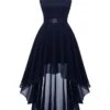 Women‘s Plus Size Curve Black Dress Easter Dress Lace Sleeveless Party Dress Solid Color Crew Neck Spring Fall Prom Dress Maxi Dress Party Club Dress Dress