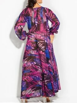 Women's Plus Size A Line Dress Floral V Neck Print Lantern Sleeve Long Sleeve Fall Spring Casual Mumu Maxi Long Dress Daily Holiday Dress 13 Women's Plus Size A Line Dress Floral V Neck Print Lantern Sleeve Long Sleeve Fall Spring Casual Mumu Maxi Long Dress Daily Holiday Dress -Cheap Plus Fit Dress Store uitbwa1636376510475