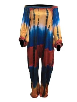 Women's Jumpsuit Pocket Print Tie Dye Off Shoulder Streetwear Street Daily Regular Fit Long Sleeve Red S M L Summer -Cheap Plus Fit Dress Store ujqeac1679469304148
