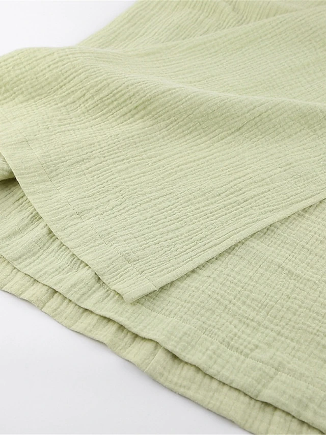 Women's Casual Dress Cotton Linen Dress Wrap Dress Midi Dress Cotton Basic Classic Outdoor Daily Vacation V Neck Lace Up Half Sleeve Spring Fall Autumn 2023 Regular Fit Orange Green Plain S M L 17 Women's Casual Dress Cotton Linen Dress Wrap Dress Midi Dress Cotton Basic Classic Outdoor Daily Vacation V Neck Lace Up Half Sleeve Spring Fall Autumn 2023 Regular Fit Orange Green Plain S M L - Image 17