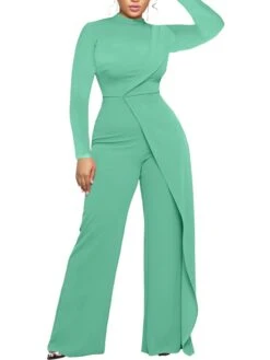 Women‘s Jumpsuit High Waist Solid Color Round Neck Pink Fall Winter Streetwear Wedding Street Regular Fit Long Sleeve Black Fuchsia S M L 14 Women‘s Jumpsuit High Waist Solid Color Round Neck Pink Fall Winter Streetwear Wedding Street Regular Fit Long Sleeve Black Fuchsia S M L -Cheap Plus Fit Dress Store umgtyy1663731278039