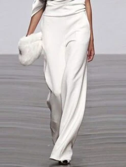 Jumpsuits For Women Summer Dressy Solid OL Elegant Sleeveless Wide Leg Long Pants Romper One Shoulder Casual Overalls 8 Jumpsuits For Women Summer Dressy Solid OL Elegant Sleeveless Wide Leg Long Pants Romper One Shoulder Casual Overalls -Cheap Plus Fit Dress Store usvcdh1649405313306