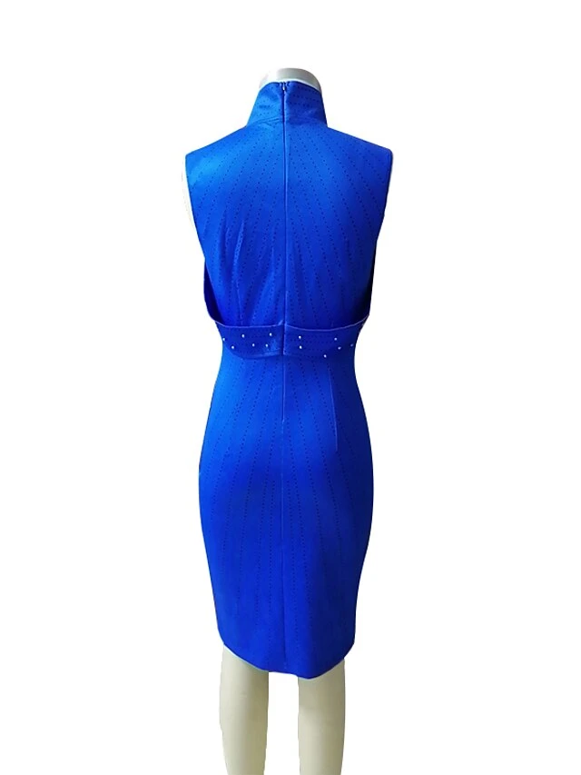 Women‘s Plus Size Curve Party Dress Solid Color Turtleneck Sequins Sleeveless Spring Fall Sequins Prom Dress Maxi Long Dress Party Dress Sheath Dress Split 8 Women‘s Plus Size Curve Party Dress Solid Color Turtleneck Sequins Sleeveless Spring Fall Sequins Prom Dress Maxi Long Dress Party Dress Sheath Dress Split - Image 8