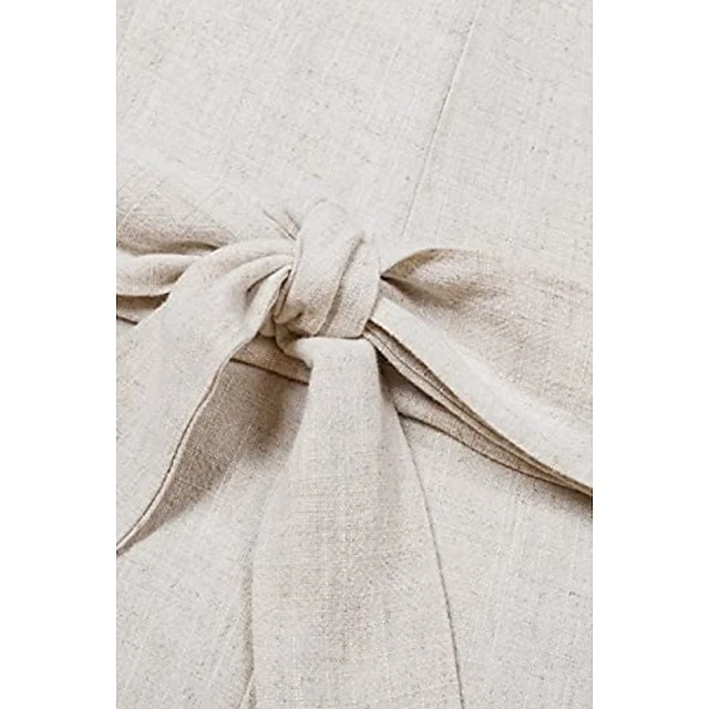 Women's Jumpsuits Casual Summer Romper Lace Up Button Front Solid Color V Neck Casual Daily Going Out Regular Fit Sleeveless Light Blue ArmyGreen Blue S M L Spring 3 Women's Jumpsuits Casual Summer Romper Lace Up Button Front Solid Color V Neck Casual Daily Going Out Regular Fit Sleeveless Light Blue ArmyGreen Blue S M L Spring - Image 3