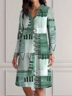 Women's Shirt Dress Casual Dress Cotton Linen Dress Midi Dress Polyester Fashion Casual Daily Outdoor Daily Vacation Shirt Collar Button Print 3/4 Length Sleeve Spring Fall Winter 2023 Loose Fit Blue 9 Women's Shirt Dress Casual Dress Cotton Linen Dress Midi Dress Polyester Fashion Casual Daily Outdoor Daily Vacation Shirt Collar Button Print 3/4 Length Sleeve Spring Fall Winter 2023 Loose Fit Blue -Cheap Plus Fit Dress Store vajpwx1695722578491