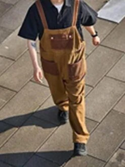 Women's Cord Overall Patchwork Button Corduroy Color Block Square Neck Streetwear Street Daily Regular Fit Sleeveless Orange S M L Fall 11 Women's Cord Overall Patchwork Button Corduroy Color Block Square Neck Streetwear Street Daily Regular Fit Sleeveless Orange S M L Fall -Cheap Plus Fit Dress Store vkcwcl1693580700177