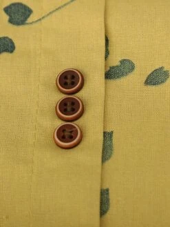 Women's Shirt Blouse Linen Light Yellow White Sky Blue Leaf Short Sleeve Daily Vacation Going Out Vintage Holiday Casual Crew Neck Regular Fit Summer Spring -Cheap Plus Fit Dress Store vnaooe1639983102660