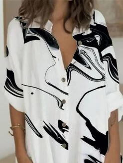 Women's Shirt Dress Casual Dress Shift Dress Mini Dress Outdoor Daily Vacation Polyester Fashion Casual Stand Collar Button Pocket Long Sleeve Summer Spring Fall 2023 Regular Fit White Blue Floral 5 Women's Shirt Dress Casual Dress Shift Dress Mini Dress Outdoor Daily Vacation Polyester Fashion Casual Stand Collar Button Pocket Long Sleeve Summer Spring Fall 2023 Regular Fit White Blue Floral -Cheap Plus Fit Dress Store vrciie1688033808198